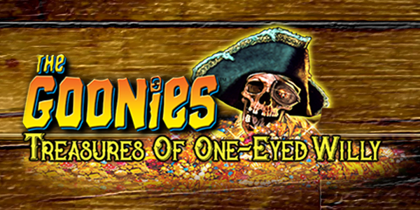 The Goonies Treasures of One-Eyed Willie Premium Mechanical Reel Slots Logo