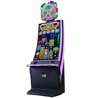 IGT's Peak65 Wheel video Slot cabinet featuring Wheel of Fortune Slots games