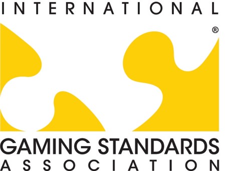 Yellow and white International Gaming Standard Association Puzzle Piece logo