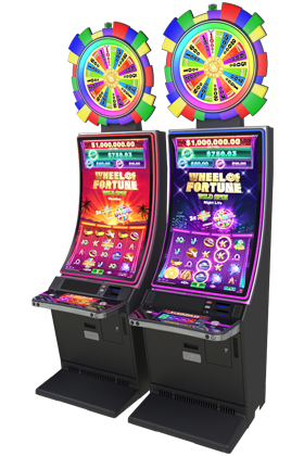 IGT's PeakSlant49 Wheel Gaming Cabinet featuring Wheel of Fortune Vacation