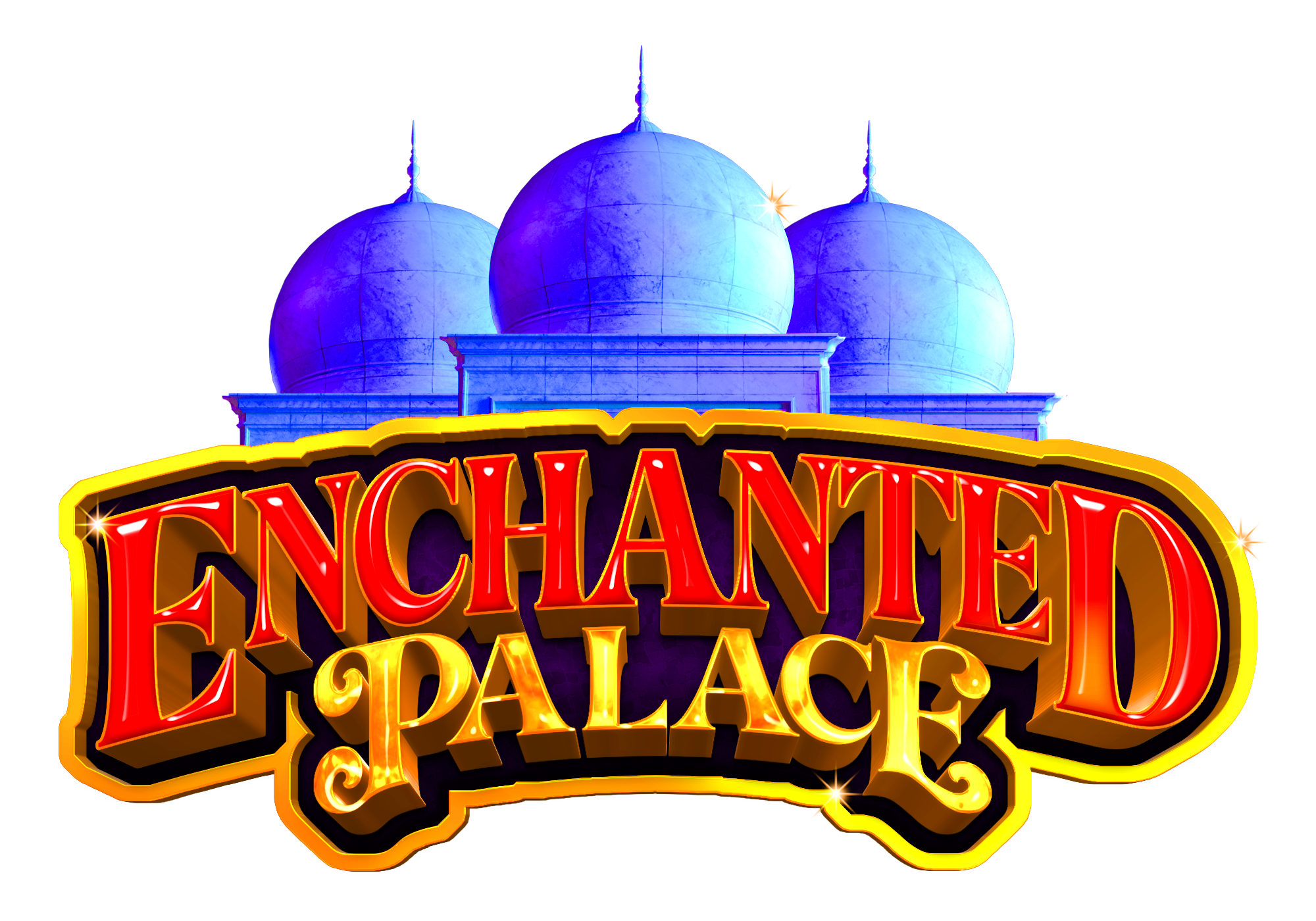 IGT's Mystery of the Lamp Red and gold Enchanted Palace edition logo