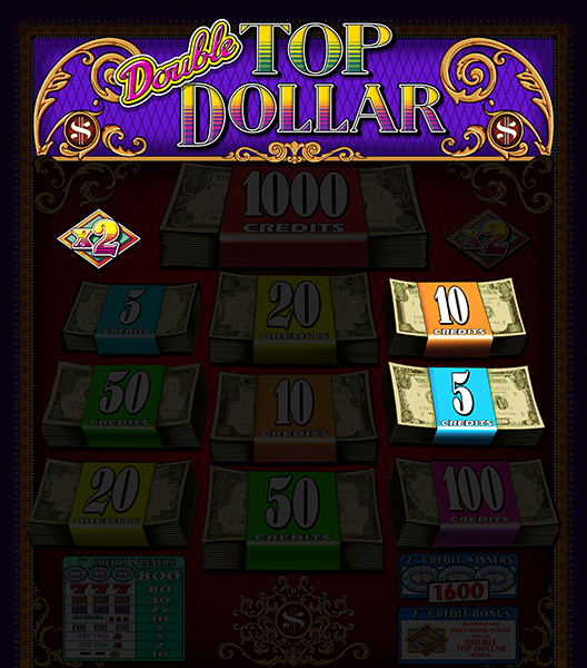 Double Top Dollar Game Screen Image