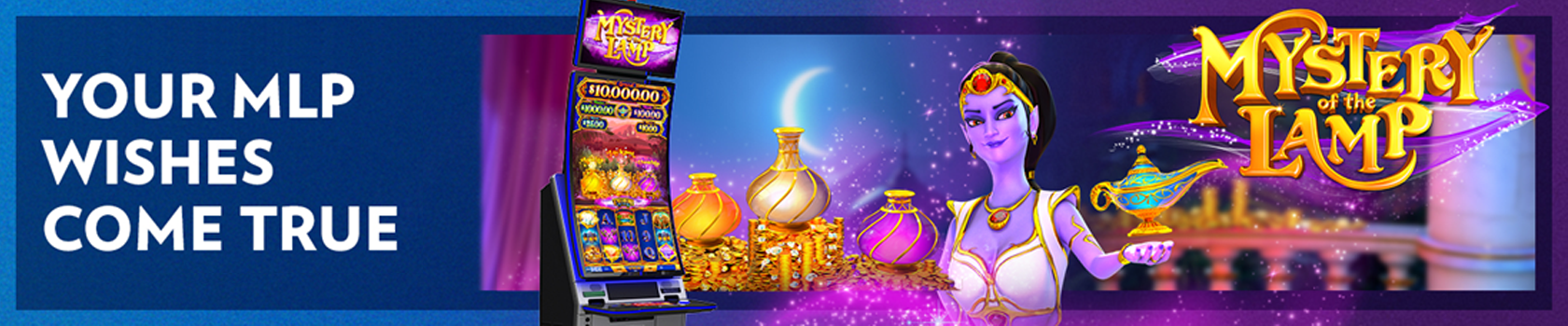 your MLP wishes come true with IGT's Mystery of the Lamp Genie and the PeakCurve49 slot cabinet