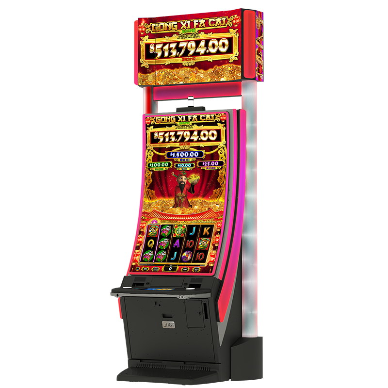 IGT's Peak65 video slot cabinet featuring Gong Xi Fa Cai slot game