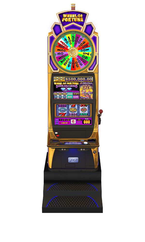 IGT's Crystal Wheel Stepper slot machine Featuring Wheel of Fortune Double DIamond 