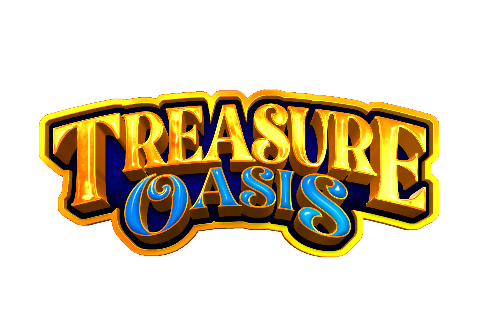 IGT's Mystery of the Lamp Gold and Blue  Treasure Oasis edition logo