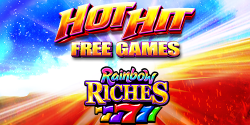 Hot Hits Rainbow Riches 777s Free Games DiamondRS Slot Logo
