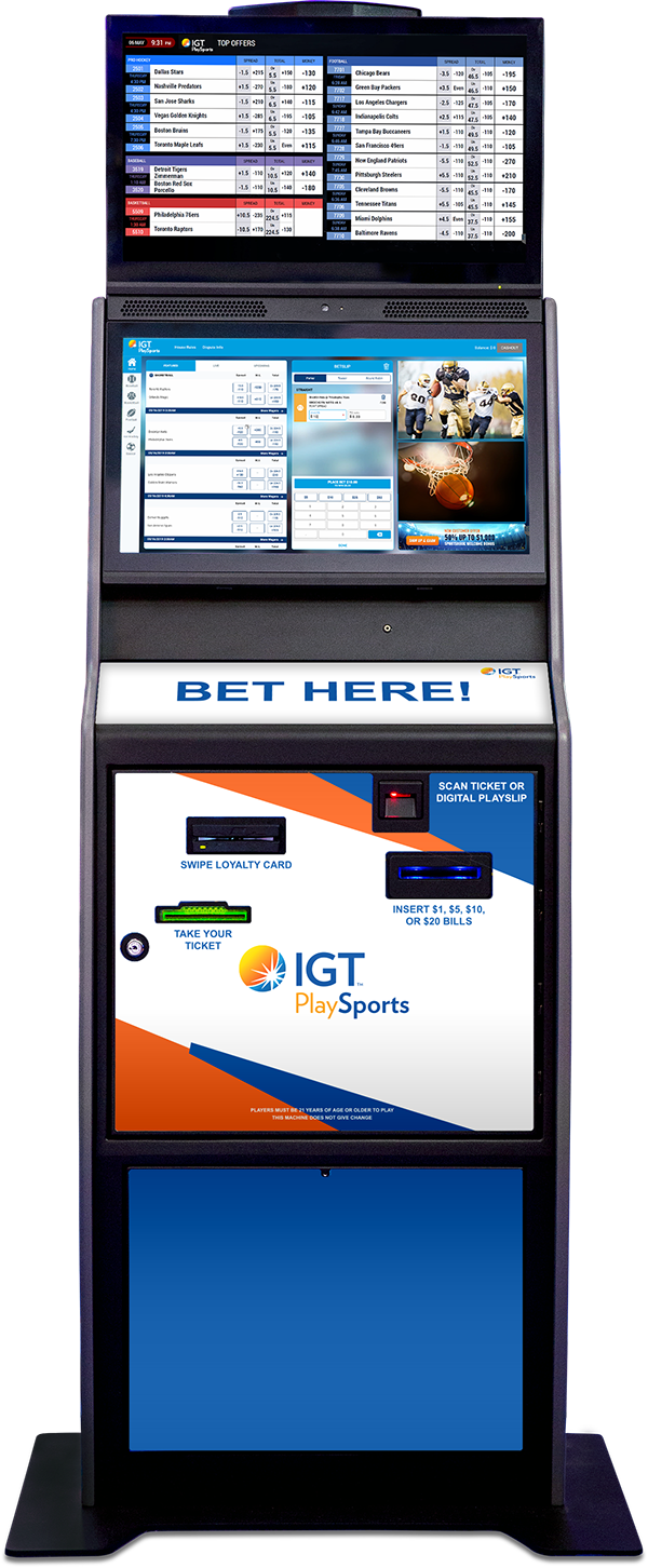 IGT PlaySports Self-Service Kiosk